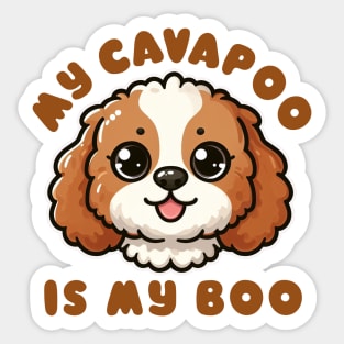 My Cavapoo Is My Boo Sticker